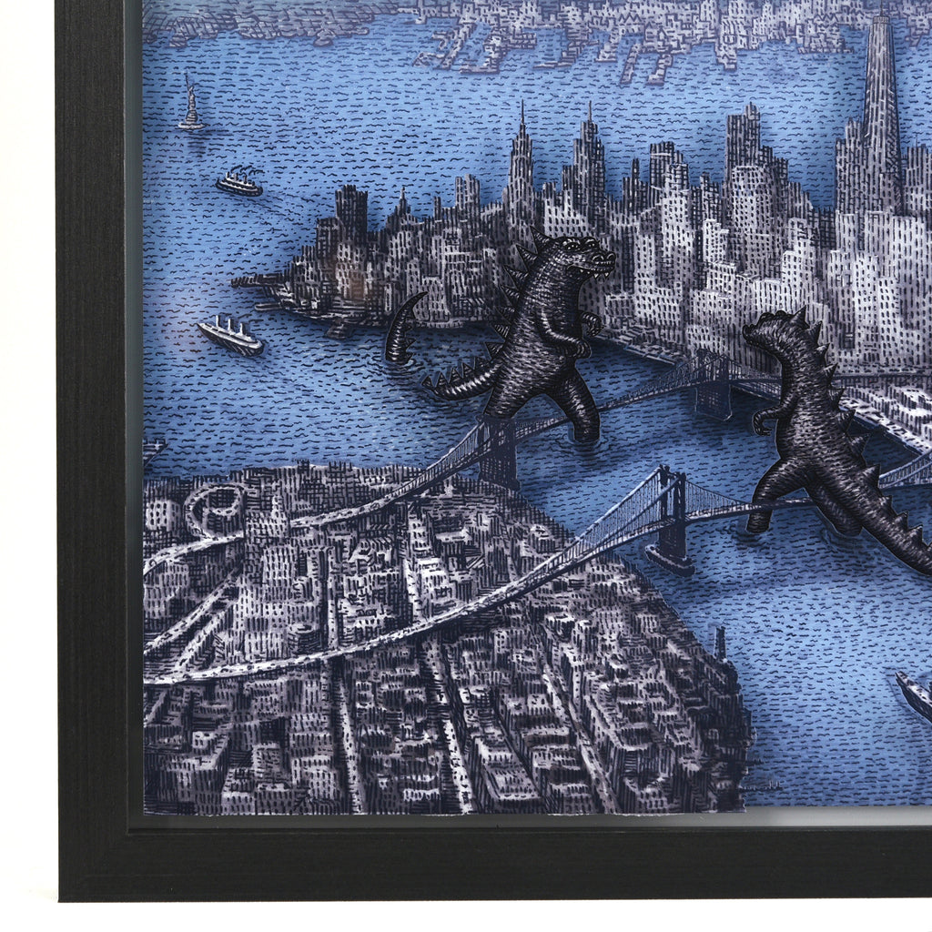 Love on the East River - Framed Acrylic Diorama