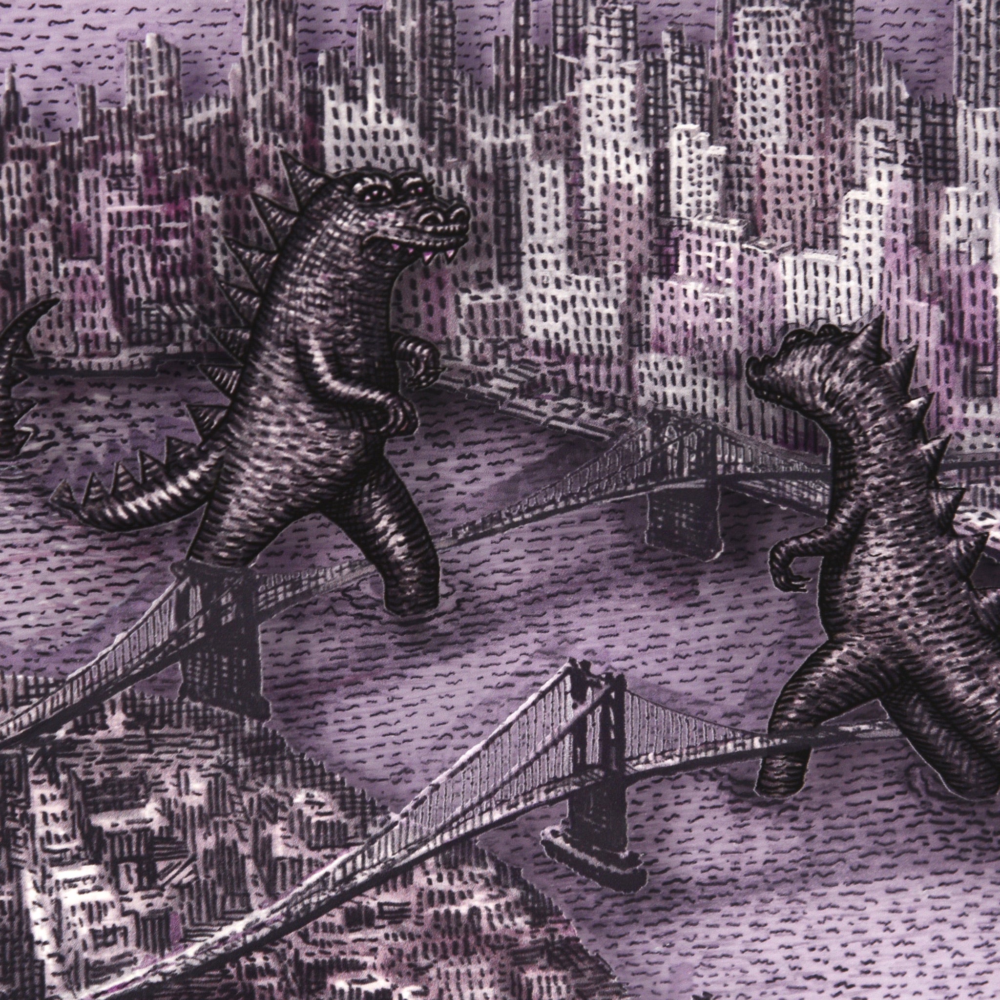 Love on the East River - Variant - Framed Acrylic Diorama