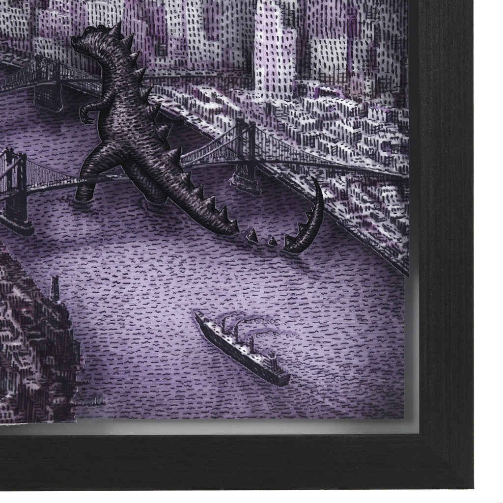 Love on the East River - Variant - Framed Acrylic Diorama