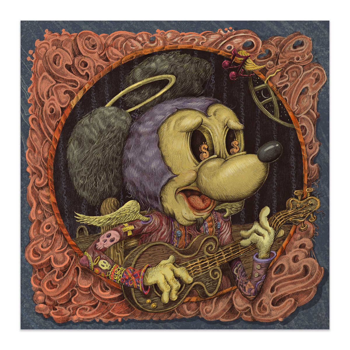 Saint Mick - Blotter Art